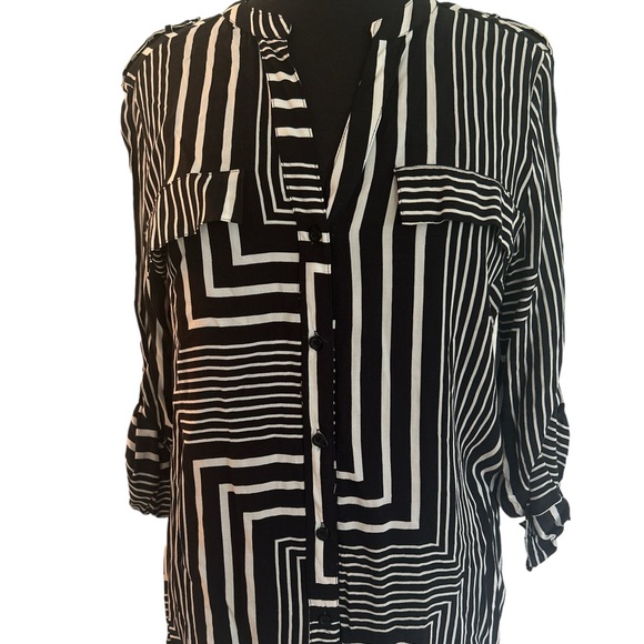 Calvin Klein Tops - Calvin Klein Black and White Blouse